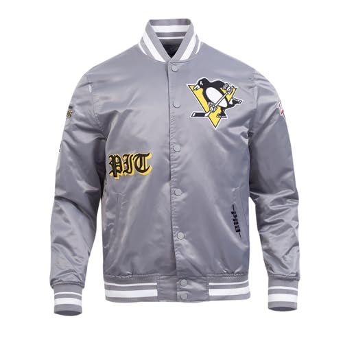 Image of Pro Standard Mens NHL Old English Satin Jacket