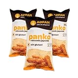 ADPAN Panko Sin Gluten | Pack 3 x 300g | Rebozado Crujiente y Ligero | Apto para celiacos | Sin Trigo ni Alérgenos | Pan rallado Japonés