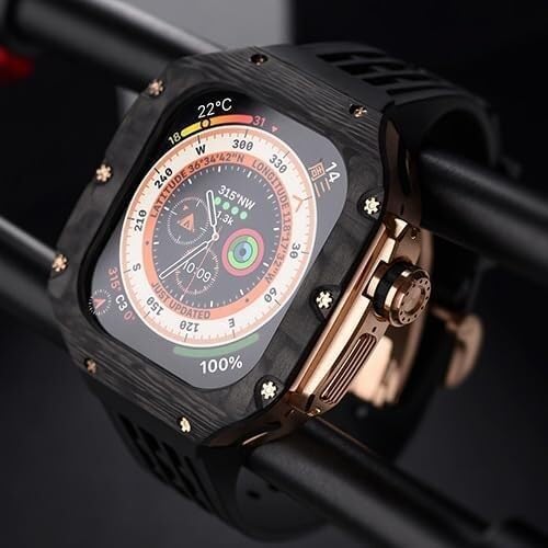 Protéger Apple Watch Ultra 2 avec style grâce au kit carbone EZZON