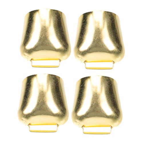 Levemolo 4pcs Galvanized Iron Bells Bells for Crafts Anti-Lost Livestock Decorative Ornaments