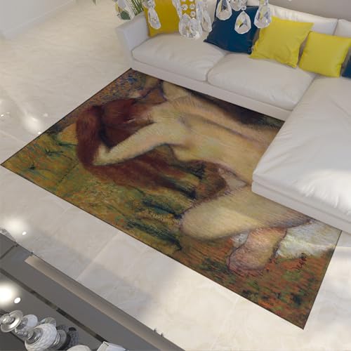 Tapis imprimé Edgar Degas lavable en machine style vintage unique - 2