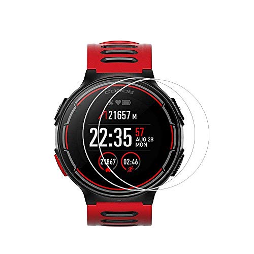 Zshion Screen Protector Compatible with Coros APEX (46mm),9H Hardness Tempered Glass Screen Protector for Coros APEX 46mm with Anti-Fingerprint Bubble-Free Crystal Clear (2 Pack)