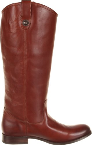 Image of Frye Melissa Button 2 Equestrian-Inspired Tall Boots for Women Made from Hard-Wearing Vintage Leather with Antique Metal Hardware and Leather Outsole - 15 inch Shaft Height