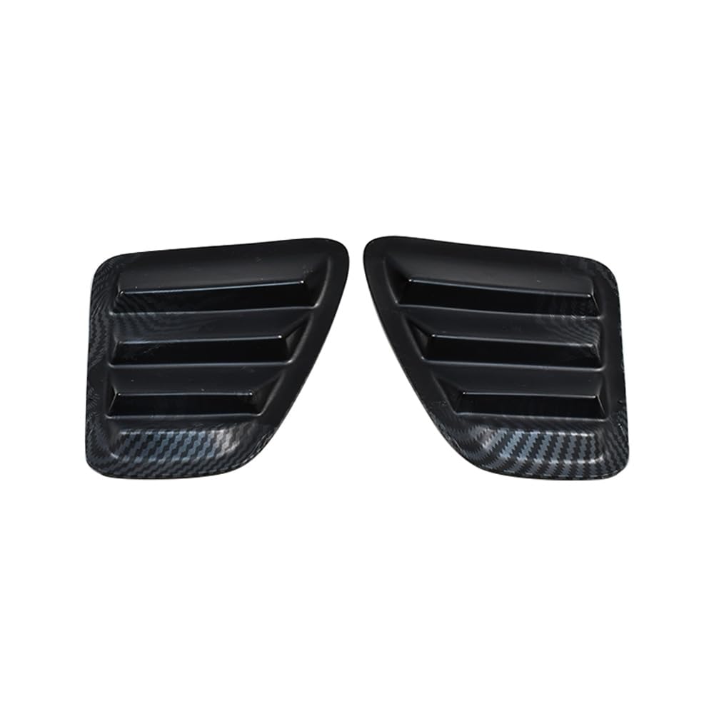 Cache d'enjoliveur de feu arrière de voiture compatible avec Fiat 500 Abarth 595 695 2016-2024, accessoire extérieur ABS (fibre de carbone)