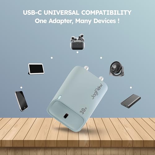 Image of Trueview 30W Fast Charging Power Adapter with Type-C Port | Wall Charger for Smartphones, Tablets & USB-C Devices | Green