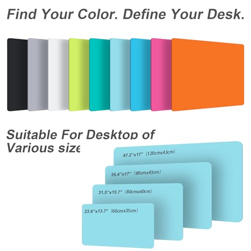 Leather Desk Pad Protector,Non-Slip Desk Pad,on-Slip PU Leather Large Mouse Pad,Easy Clean Desk Protecor Mat,Writing Pad for Office Work/Home/Decor(Black, 23.6" x 13.7") - Image 5