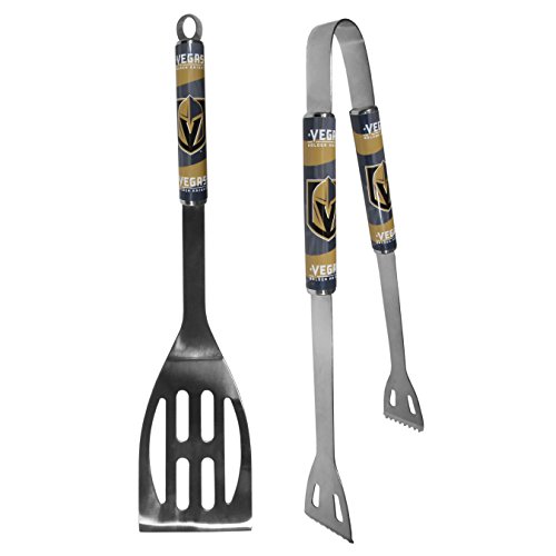 Siskiyou NHL Las Vegas Golden Knights 2 pc Steel BBQ Tool Set