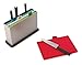 Joseph Joseph Index Plastic Cutting Board Set with 4 Matching Knives and Storage Case Color-Coded Dishwasher-Safe Non-Slip, Small, , Silver with Knives