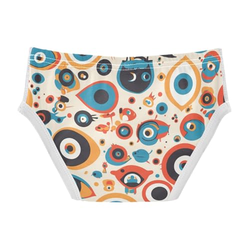 KLL Evil Eyes Black Striped Toddler Boys Cotton Training Underwear Cute Children Undies2