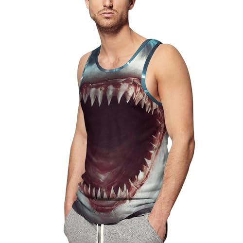 Supdreamc Mens Crewneck Sleeveless Undershirt Sportswear for Tennis Gym, Muscle Tank Top4