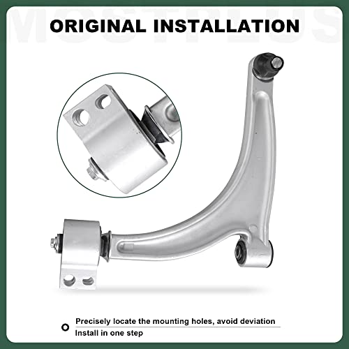 Mostplus Front Lower Control Arms And Ball Joint Assembly Compatible With 2005-2010 Pontiac G6,2004-2012 Chevy Malibu,2007-2009 Saturn Aura-Set Of 8 #TOP2