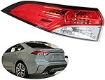ANTUKO Rear Left Tail Light Assembly Replacement for 2020 2021 Corolla TO2804149 Driver Side Outer
