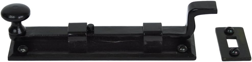 From The Anvil Black 6 Inch Cranked Knob Bolt, 159x51mm