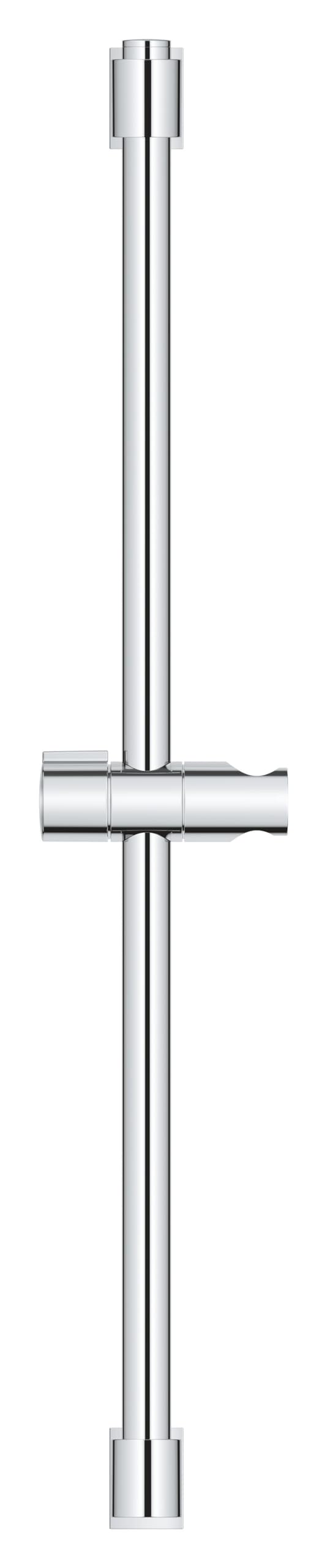 GROHE Vitalio QuickFix 27724001 uniwersalna szyna prysznicowa, 60 cm (z uchwytami ściennymi, elementem ślizgowym i uchwytem obrotowym, siła trzymania maks. 20 kg), bardzo łatwy montaż QuickGlue Chrome