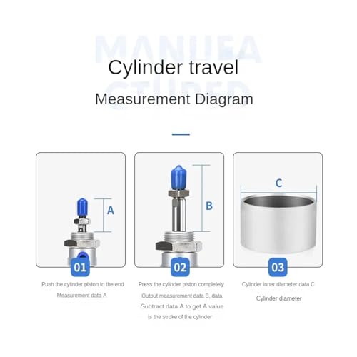 Mini cilindro de aire MAL comprimido doble de 25mm para automatización 7