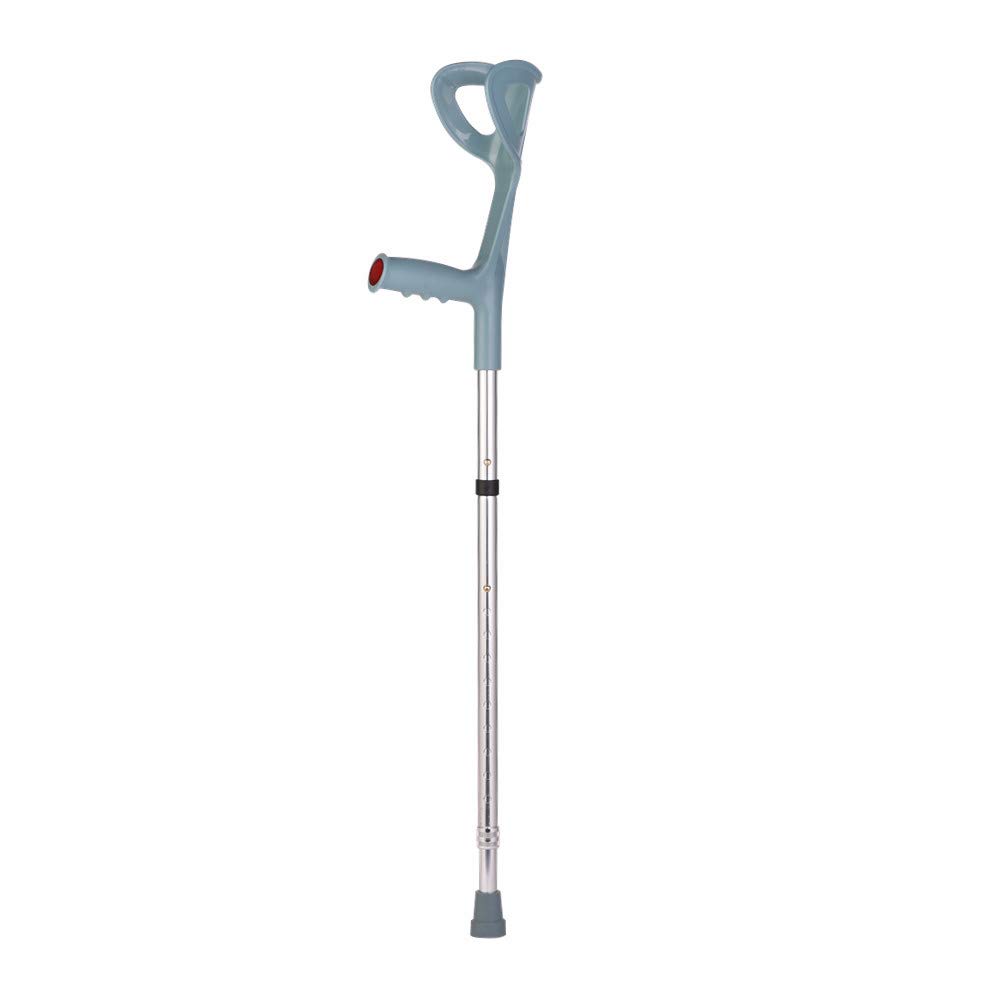 Bastón de Aluminio, Muletas Plegable portátil Apoyo para Antebrazos, Regulable en Altura