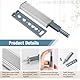 Taoduod 6 Stück Drucktüröffner Push to Open Türöffner Push to Open Magnet Schranktür Edelstahl Softclose Türdämpfer Magnetischer Schrank Türöffner Stoßdämpfer Schublade Druckschnapper Öffner Druck