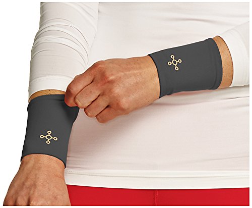 Tommie Copper Women's Recovery Affinity Wrist Sleeve, Slate Grey, X-Large