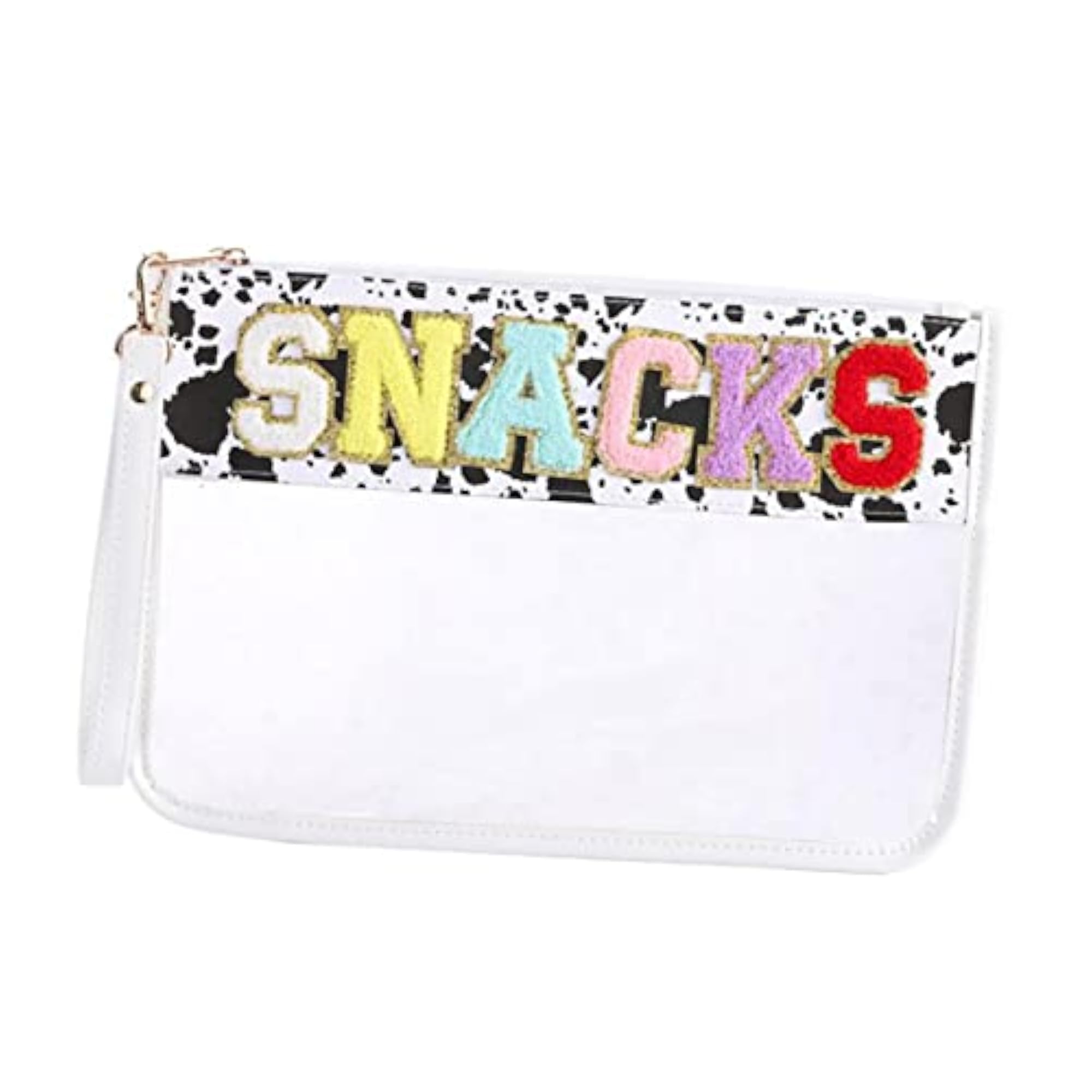 Transparent Cosmetic Bag Bath Toiletry Wash Bag, Black Spots