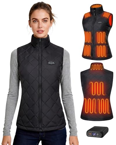 Gilet chauffant femme Topdot avec batterie 16000 mAh veste sans manche