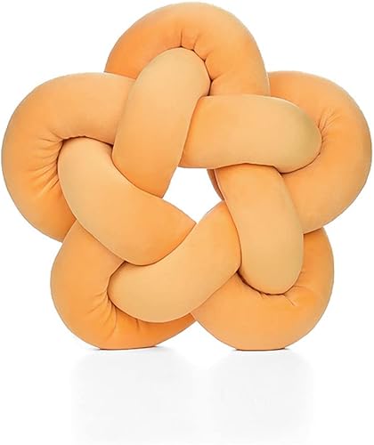 Miniatura 9 de chislim Bolas de almohada, almohada redonda con nudo hecho a mano, almohadas redondas de felpa decorativas para el hogar, para sofá, dormitorio