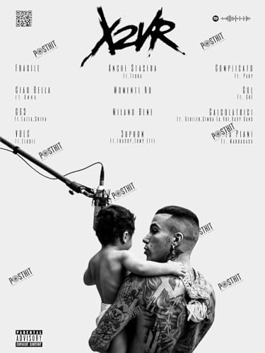 Generico Sfera Ebbasta Album X2VR Poster, Trap/Rap Italiano, Hip Hop, Icone, Decorazioni, Stampa (X2VR, SENZA CORNICE, 30 x 40 cm)