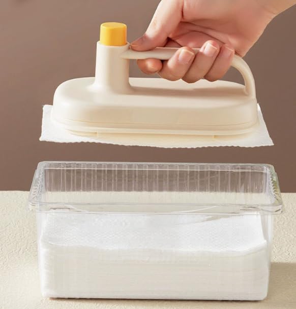 Image of Disposable Magic Brush, Protecting Hands Cleaning Rag, Replaceable Rag Cleaning Brush with Handle, Kitchen Degreasing Specialized Cleaning Cloth (Replace 50 Pieces of Cloth)