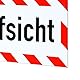 LOHOFOL Magnetschild Bauaufsicht | Schild magnetisch | lieferbar in drei Größen (35 x 11 cm)