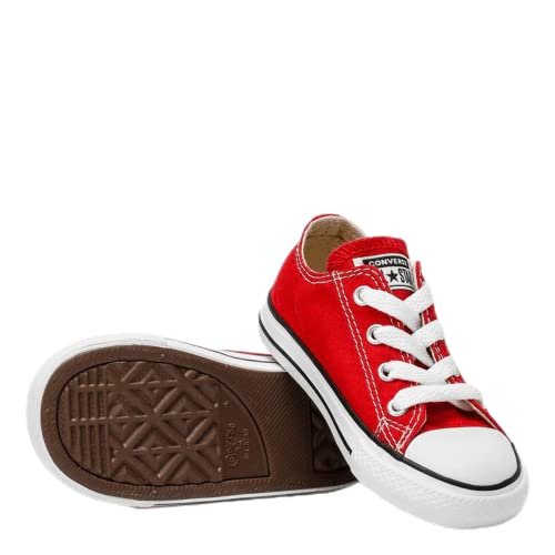 Converse Baby Girls Chuck Taylor All Star Canvas Low Top Sneaker, Red, 2 Infant #TOP5