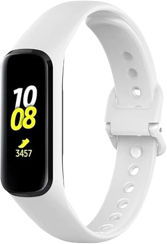 Coverzone Samsung Galaxy Fit2  le Uyumlu Bileklik Kay  Termoplastik Kordon CordFit Beyaz