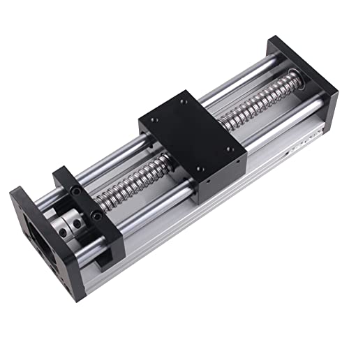 CNCYEAH Accionamiento de husillo de bola de doble onda, carril lineal, guía lineal para la industria de la automatización (barra de tornillo 1605, carril efectivo 150 mm) Cover