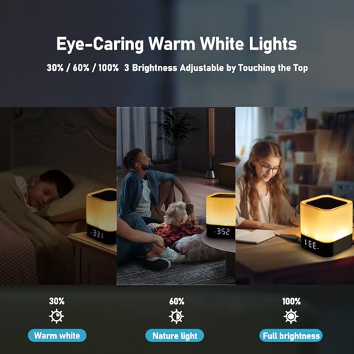 Gallstep DY28P Wireless Bluetooth Speaker For Bedroom, Night Light Alarm Clock thumb #5
