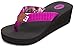 Floopi High Heel Wedge Sandals for Women-Comfort Yoga Mat Footbed for Support, Flip Flop Thong Platforms for Summer (9, Purple-519)