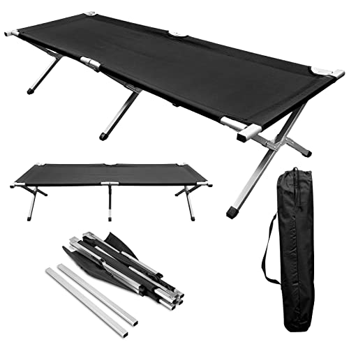 ASAB Portable Folding Camping Sleeping Bed Cot 190cm 75 Inch Sturdy Heavy Duty Fishing Camping Single Bed Office Carry Bag Included - Image 5