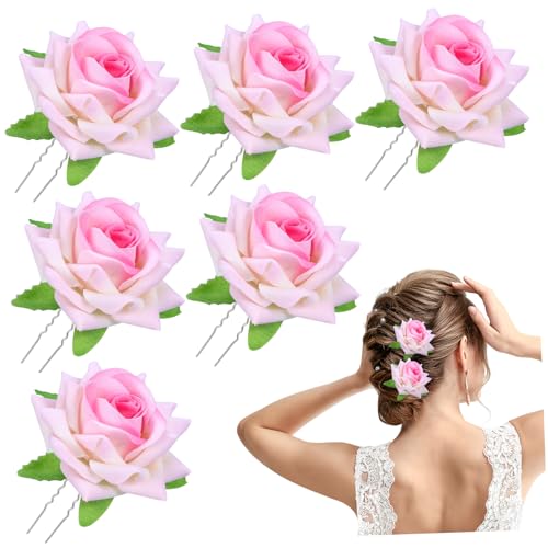 Épingles à cheveux rose pour sublimer votre coiffure de mariage vintage