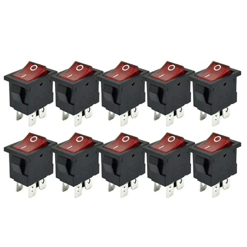 Interruptor KCD1-104 de 4 pines On Off para sustituir botones rotos en electrodomésticos