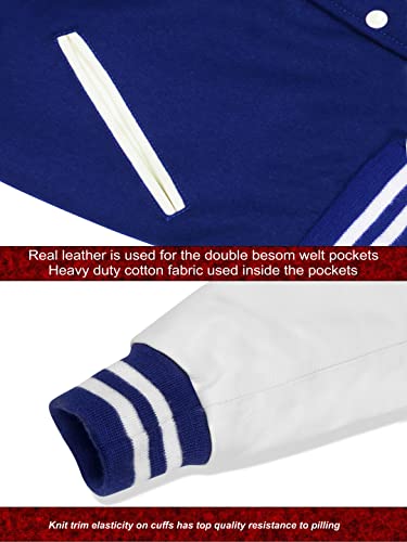 Image of Brutul Bee Original Leather Varsity Letterman Jackets Wool & Leather Original American Style Varsity Jackets