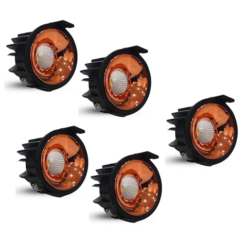 Image of D'Mak 7W Black Body LED COB Spot Light with Rose Gold Reflector (Warm White, 5)