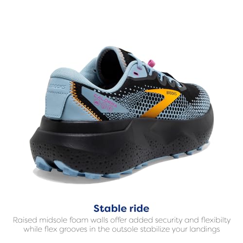 Brooks Brooks Women’s Caldera 6 Trail Running Shoe - Black/Blue/Yellow - 8 Medium