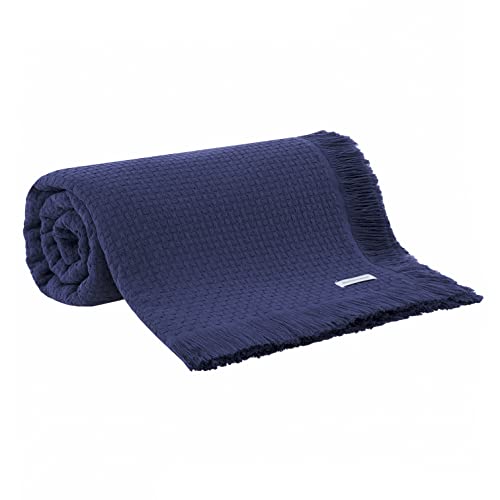 Buddemeyer Colcha King In Design 100% Algodão Azul