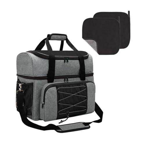 Bolsa de bowling de dos niveles en PVC transparente con correa ajustable