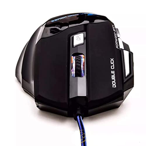 Mouse Gamer Profissional Laser 3200dpi Usb Led 7 Botões Botão Double Click Pc Notebook Mac Ps4 Ps5 X