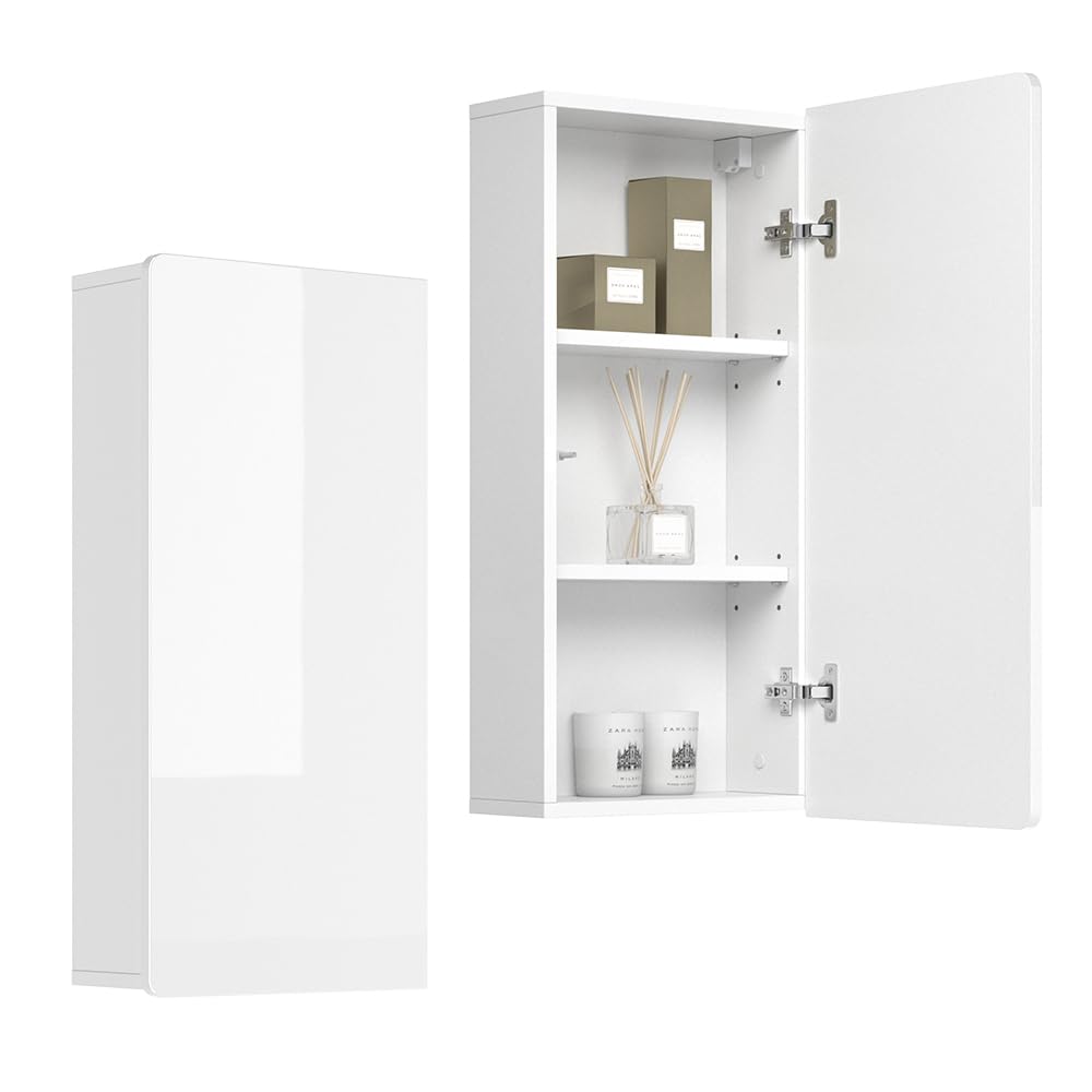 Vicco Mobile bagno Izan, Bianco, 36.6 x 76.6 cm, a parete, combinabile con altri mobili da bagno Izan