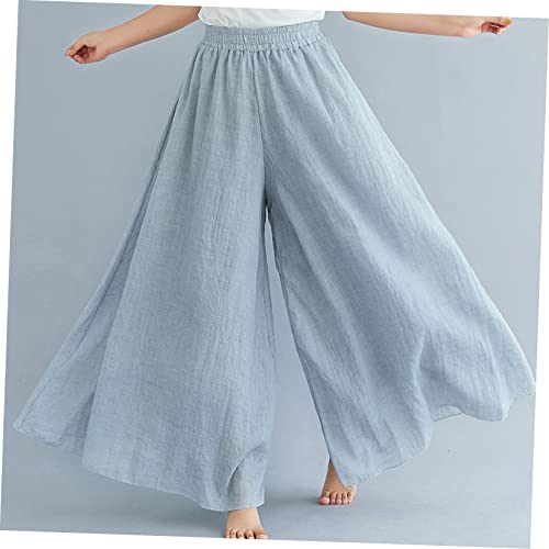 COLLBATH 1 par de calças de linho de algodão plus size calças de ioga para mulheres calças de linho