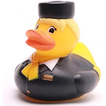 Duckshop Bath Duck Stewardess I Squeaky Duck I Squeaky Duck I Gift Collector I Present Flight Personnel
