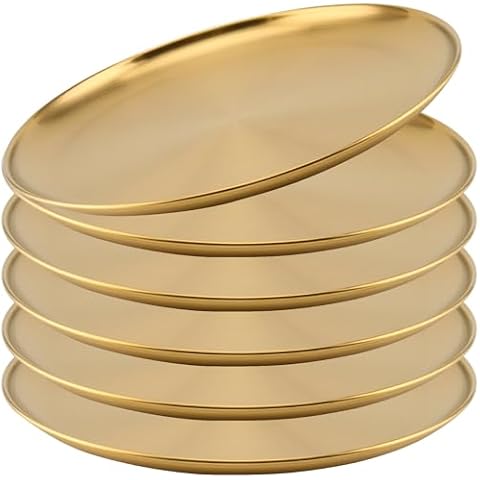 JOIKIT 6 Pack Stainless Steel Plates Cover