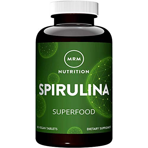 Mrm Nutrition Spirulina Tablets | Superfood | Complete Plant Protein | Gluten-Free + Vegan | 30 Servings #TOP26