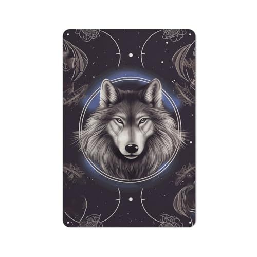Affiches de loup en métal pour sublimer l'ambiance de votre restaurant