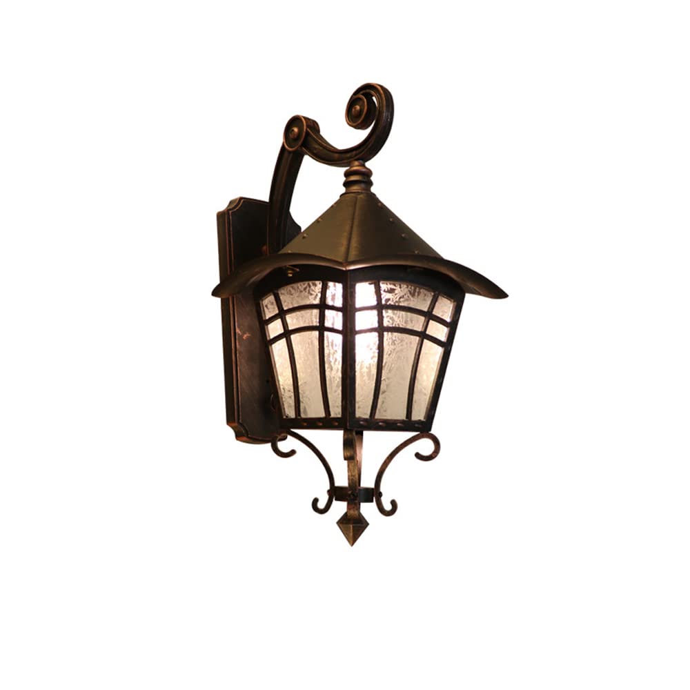 Lanterne murale extérieure E27 luminaire étanche IP44 en aluminium pour jardin terrasse villa