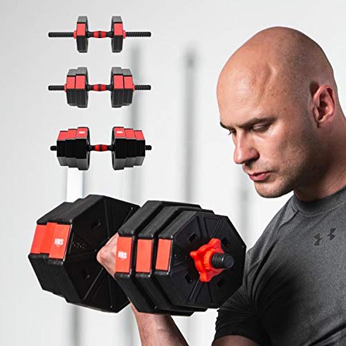 Fitandfun Hantel Set 2 X 5 Kg Rot – Neopren Hanteln Für Zu Hause | Übungsgewichte Für Männer & Frauen